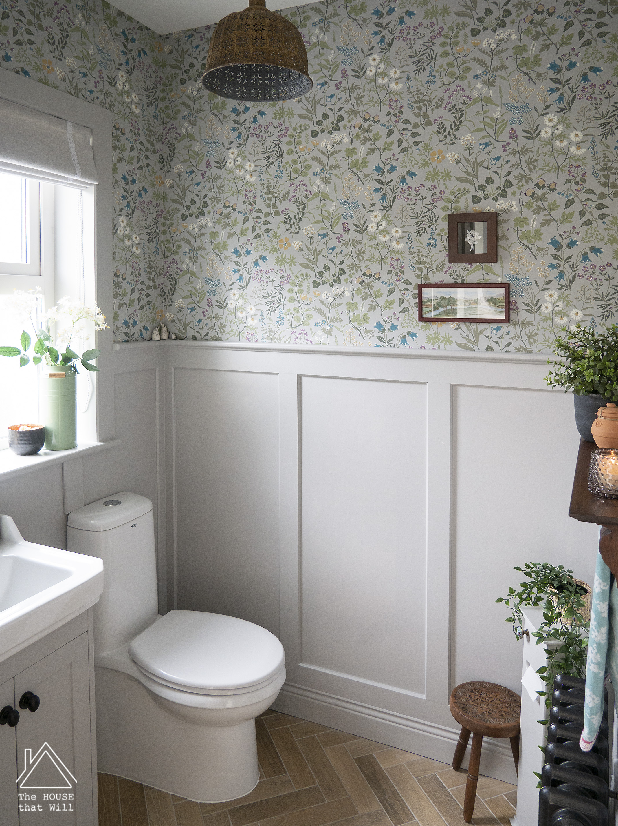 The House that Will | Downstairs Loo Powder Room Half Bath Room Reveal (One Room Challenge)