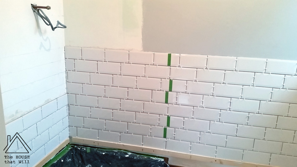 The House that Will | DIY Wall Tiles 33% 1/3 one third offset pattern how to